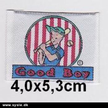 4,0x5,3cm Mærke, Good Boy - 1stk. 