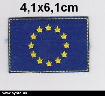 4,1x6,1cm Mærke, EU - 1stk. 