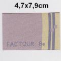 Klik her for at se flere billeder og f� mere information om varen:&nbsp; 4,7x7,9cm Mærke, Factour 8 - 1stk. 