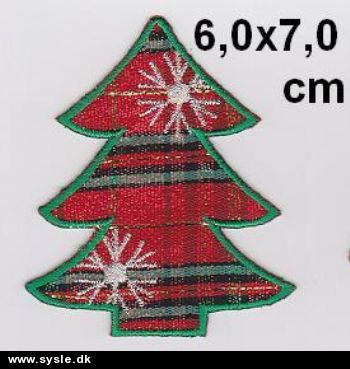 6,0x7,1cm Mærke: Juletræ - 1stk.