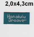 Klik her for at se flere billeder og f mere information om varen:  2,0x4,3m Mærke *Honolulu groove* tyrkis - 1stk.