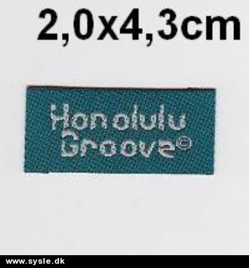 2,0x4,3m Mærke *Honolulu groove* tyrkis - 1stk.