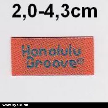2,0x4,3m Mærke *Honolulu groove* orange - 1stk.