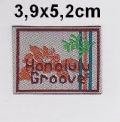 Klik her for at se flere billeder og f� mere information om varen:&nbsp; 3,9x5,2cm Mærke *Honolulu Groove* 1stk.