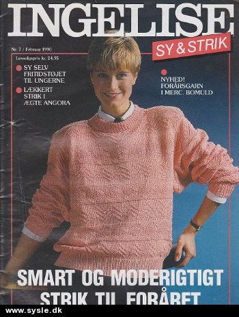 In 1990-1991 Ingelise sy og strik. - Strik, Hækl til børn og voksne 
