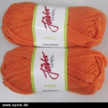 35004 Acrylgarn Molly: Orange - 50g 1ng.