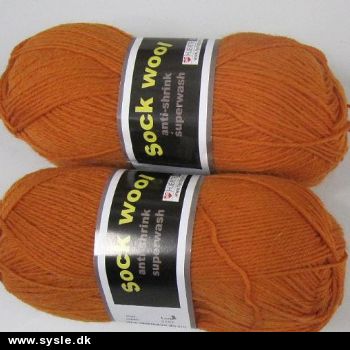 3840 Sock Wool ensf. - Karrygul - 50g 1ng.