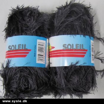 0210 Soleil - Pelsgarn 50g - Mørk Grå - 1ng.