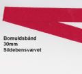 Klik her for at se flere billeder og f mere information om varen:  /Bomuldsbånd/Sildebensvævet - Julerød.