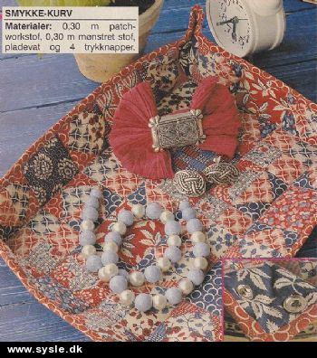 Hv 32-94-78: Mønster: Sy stofkurv til småting/brød *org*