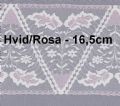 Klik her for at se flere billeder og f mere information om varen:  Nylon Blonde 3kant - ca. 16,5cm Hvid/Rosa *1 REST*