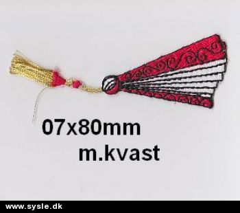 0,7x8,0cm Mærke: Vifte m.knast - 1stk.