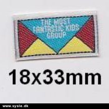 1,8x3,3cm Mærke: *The Most Fantastic Kids Group*