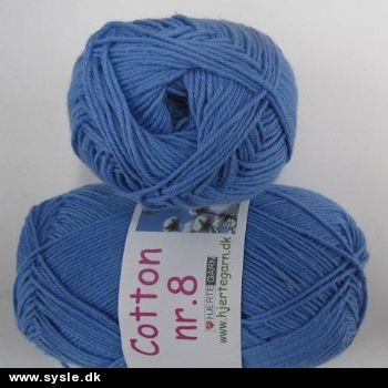 0621 Cotton 8/4 - Mellem BLÅ - 50g 1ng