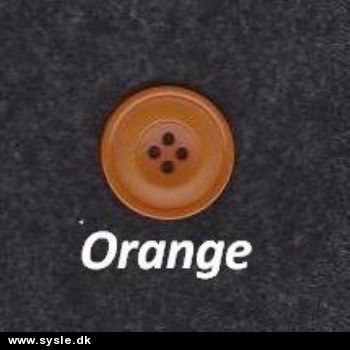 Knapper: 25mm Orange 4hul *RESTER*