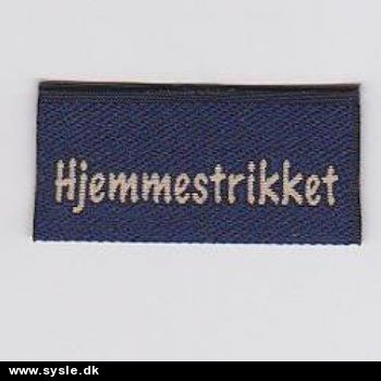 41427 Mærke: *Hjemmestrikket* 2x5cm - 1stk. 