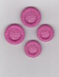 Klik her for at se flere billeder og f mere information om varen:  Knap - 25mm Blomst - Lilla/Pink *Pris pr. stk. 