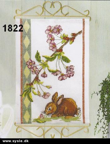 Ma 1822 Mønster: Billede - Lille Hare 25x35cm