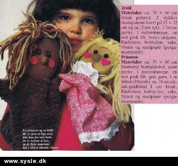 Ao 08-83-44: Mø: To syet hånddukker - 33cm *org*