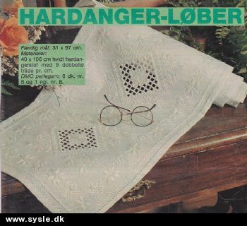 Fj 01-96-01 Mønster: Hardanger løber - 31x97cm *org*
