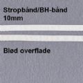 Klik her for at se flere billeder og f mere information om varen:  Stropbånd 10mm Blød overflade - Hvid pr.m. 