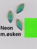 Klik her for at se flere billeder og f mere information om varen:  6403 Lang Knap m.øsken: 16mm Neon grøn - 3stk