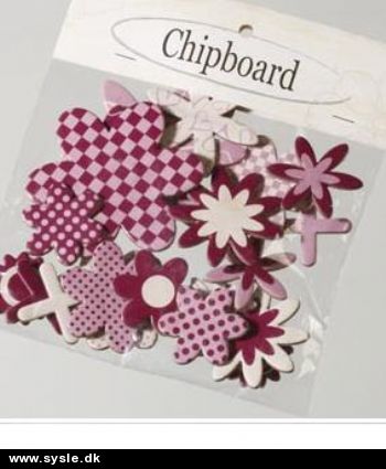 1820 Clipboard, Blomst i udstanset kraftig pap *TILBUD*