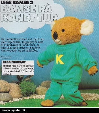 Ao 05-87-46: Mønster: Sy Tøj til legebamse (43cm) *org*