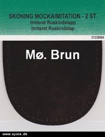 4767 Imt. Ruskind Lapper 10x15cm Mørkest Brun - 2 i pk.