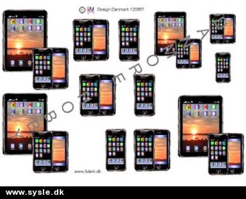 0567 - 3D Ipad og Iphone (orange) 3-4 kort