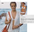 Klik her for at se flere billeder og f mere information om varen:  Pi 8148 Mønster: Hækl Bikini og trøje str. 36-38 (org)