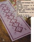 Klik her for at se flere billeder og f mere information om varen:  Hv 06-80-56: Mønster: Hardanger Løber 28x80cm *org*