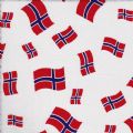 Klik her for at se flere billeder og få mere information om varen:  Patch. stof - Norske Flag B.150cm *Pris pr. ½m.* 