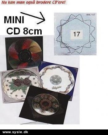 10217 - CD Mini til broderi - 8cm Stjerne - 1stk.