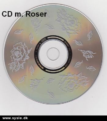 10158 - CD m. motiv - ø:12cm - Roser - 1stk.