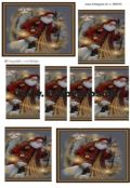 Klik her for at se flere billeder og f mere information om varen:  6635 - 3D ark, Julemand i natten - 2 kort