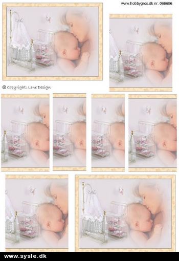 6696 - 3D ark, Baby og mor - 2 kort