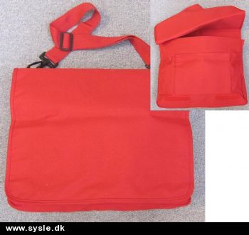 Genbrug: Rød skoletaske - H:28xB:39