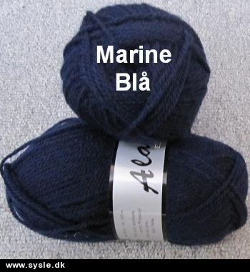 0890 Garn: Alaska 50g, Marineblå - 1ng.
