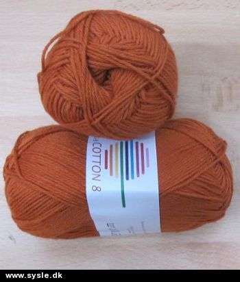 1540 Cotton 8/4 - Brændt Orange - 50g 1ng
