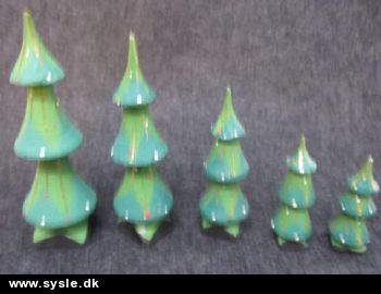 Genbrug: Juletræer i 5str. - 5-12cm *DEN SIDSTE*