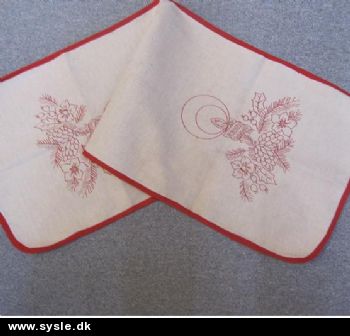 ::9939/ Påtegnet Juleløber - Julelys - 39x102cm *½ PRIS*