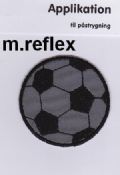 Klik her for at se flere billeder og f mere information om varen:  Mærke: Fodbold m. Reflex ø:4,9cm - Sort/Grå - 1stk.
