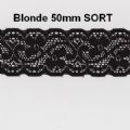 Klik her for at se flere billeder og få mere information om varen:  9950 Nylon Blonde 50mm SORT - pris pr.m. 