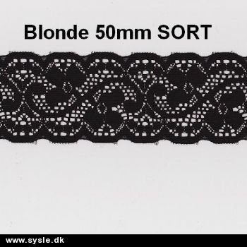 9950 Nylon Blonde 50mm SORT - pris pr.m. 