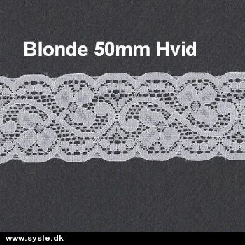 9950 Nylon Blonde 50mm Hvid - pris pr.m. 