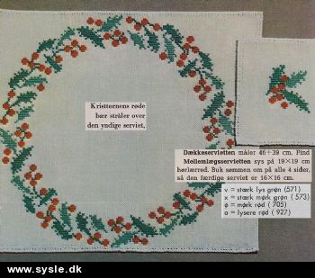 Hv 49-67-42: Mønster: (serie 5:6) Jul i ring: Kristtørn*org*