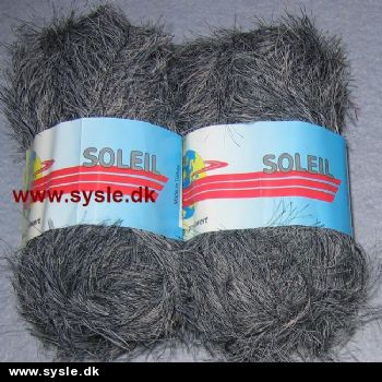 0200 Soleil - Pelsgarn 50g - Stål Grå - 1ng.