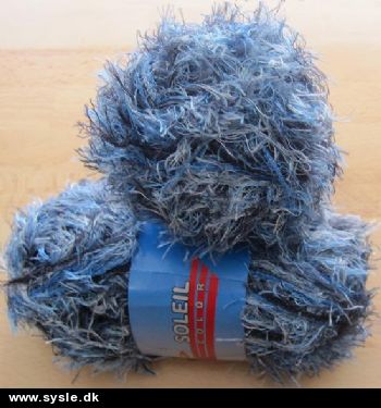 0303 Soleil Color - Pelsgarn 50g - Dueblå/Jeansblå mel. *SE antal*