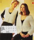Klik her for at se flere billeder og f mere information om varen:  Mk 54094/ Mønster: Strik Trøje/vest i Pelsgarn str. XS-XL *org*